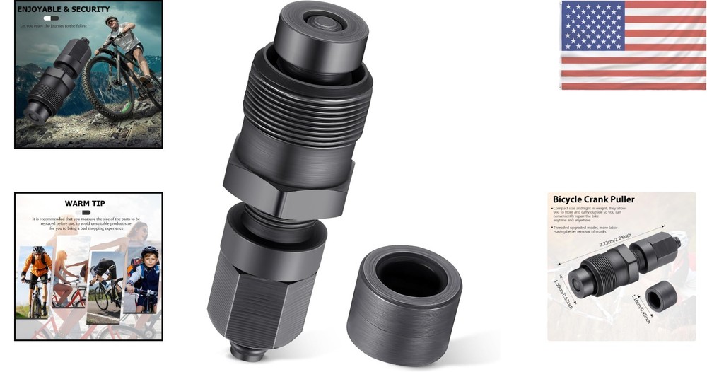 Lightweight Bicycle Crank Puller with Dual Function Cap - Essential Cycling Tool