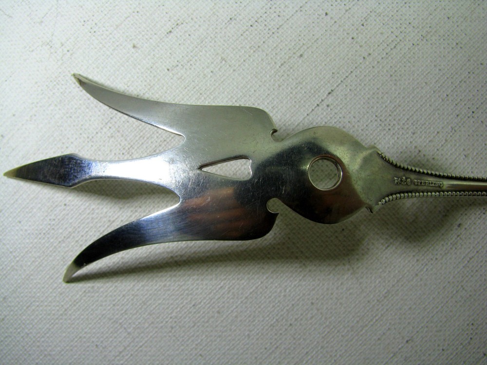 Antique Gorham 1897 Lancaster Pattern Sterling Silver Lettuce Fork No Monograms