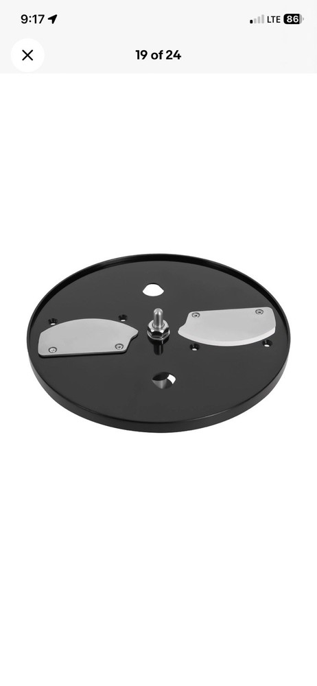 Full-Size Electric Food Processor, Gray, Multiple Blades, Dicing Grids, 3 Speeds