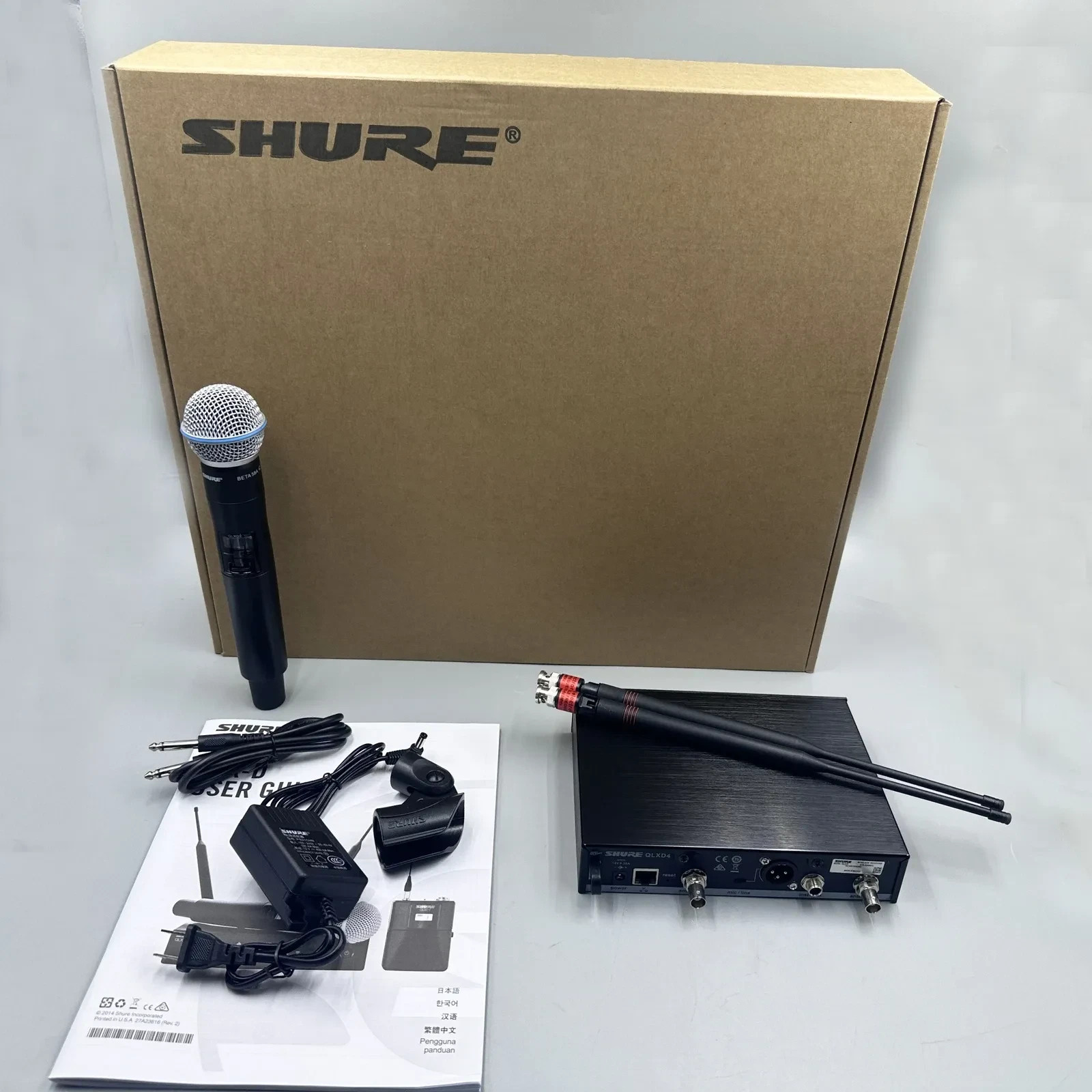 NEW QLXD4 BETA58A Handheld Wireless Vocal System Microphones Express w/ BETA58