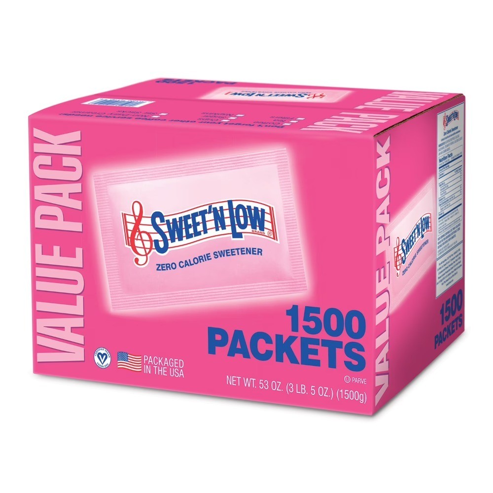 Zero Calorie Sweetener Sugar Substitute Packets 1500 Count 53 oz Bulk Pack