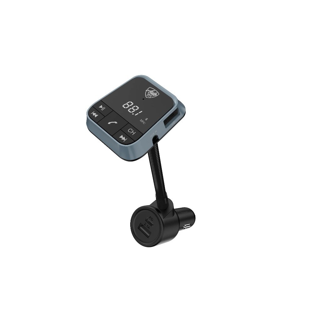 Gooseneck Wireless FM Transmitter Car Adapter Audio Player Charger for