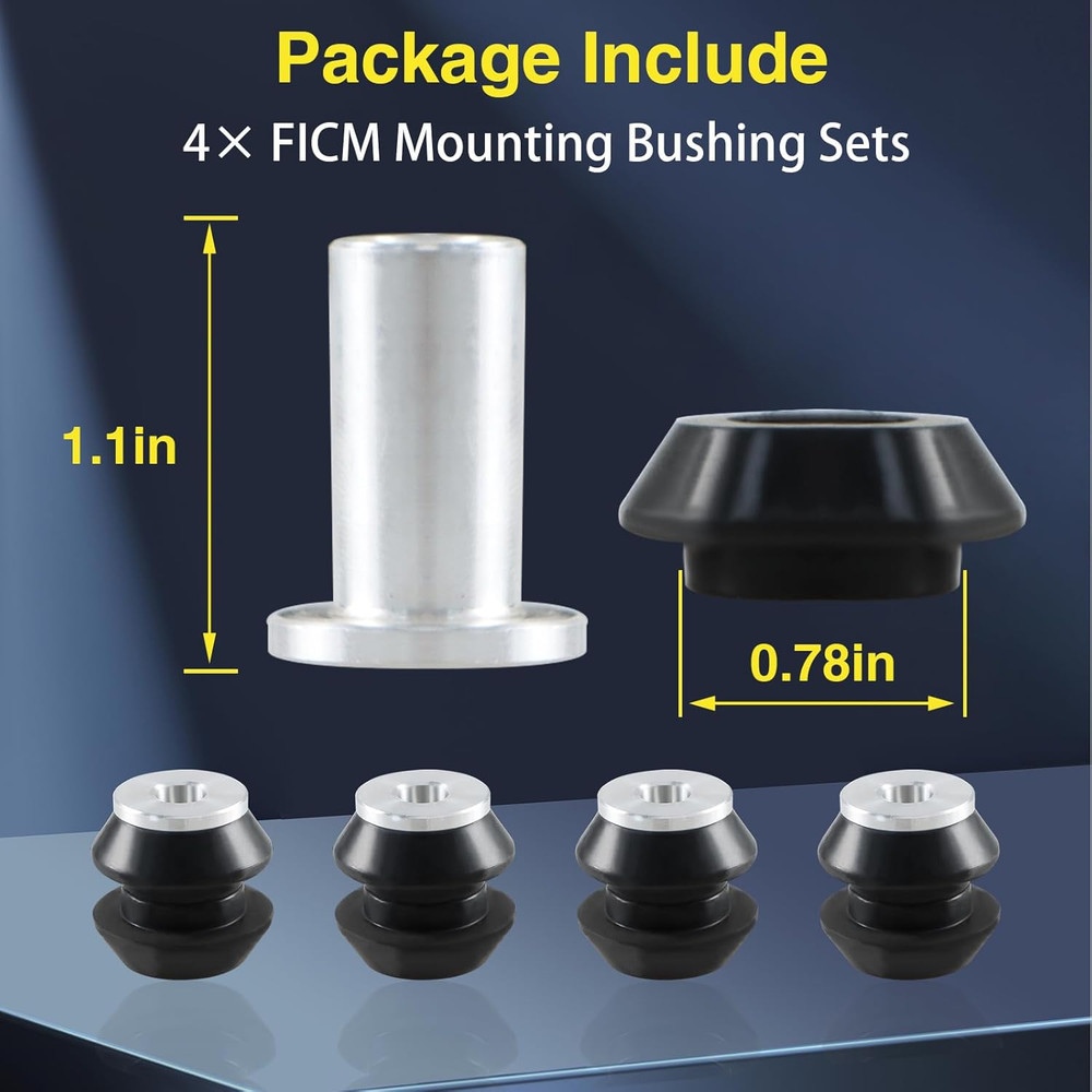 4PCS FICM Mounting Bushing Sets Fuel Injection Control Module Isolator Bushings