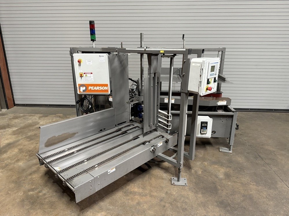 Pearson CE15 Automatic Case Erector with Bottom Taper, Box Former
