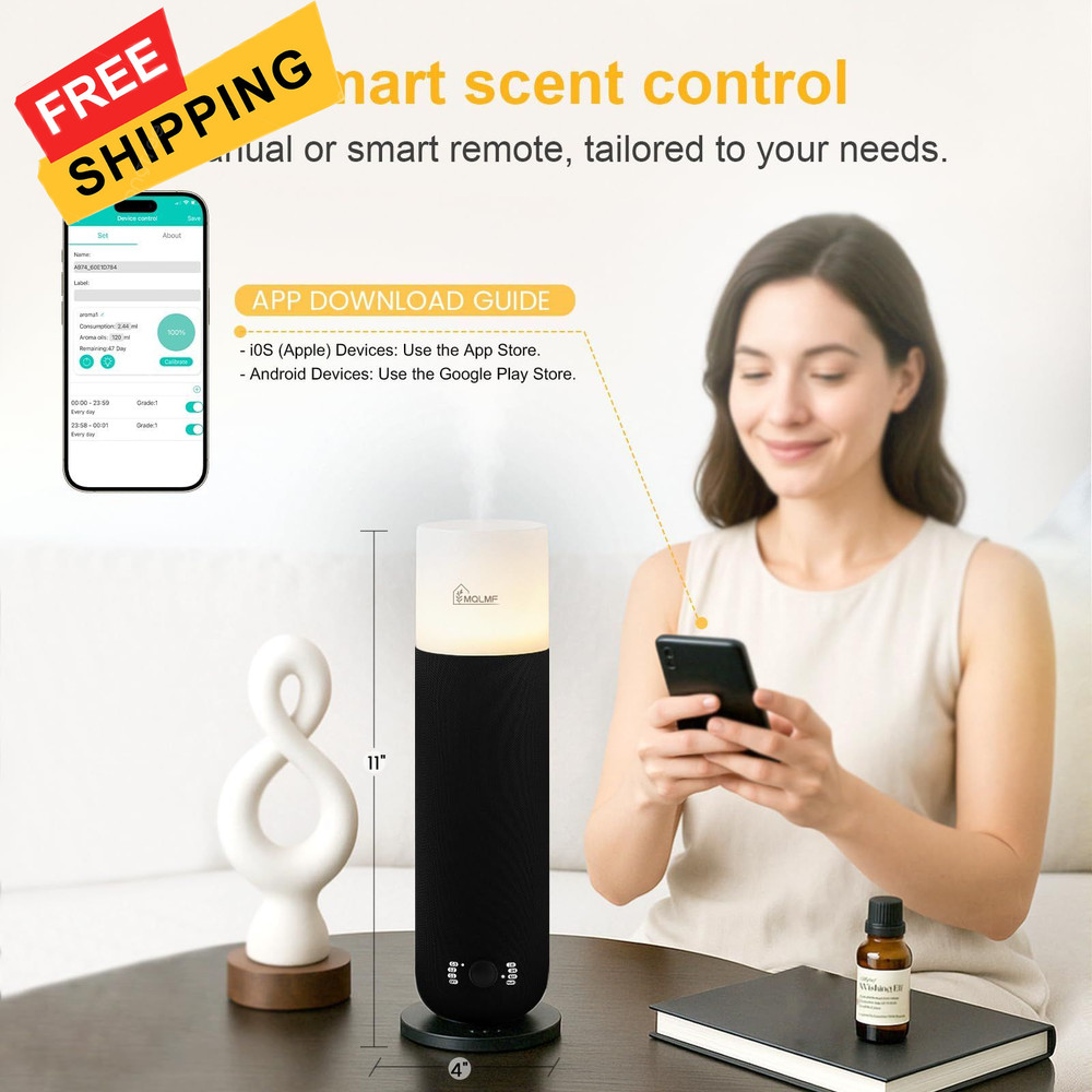 MQLMF Hotel Collection Diffuser 1000 Sq Ft, Weave Black