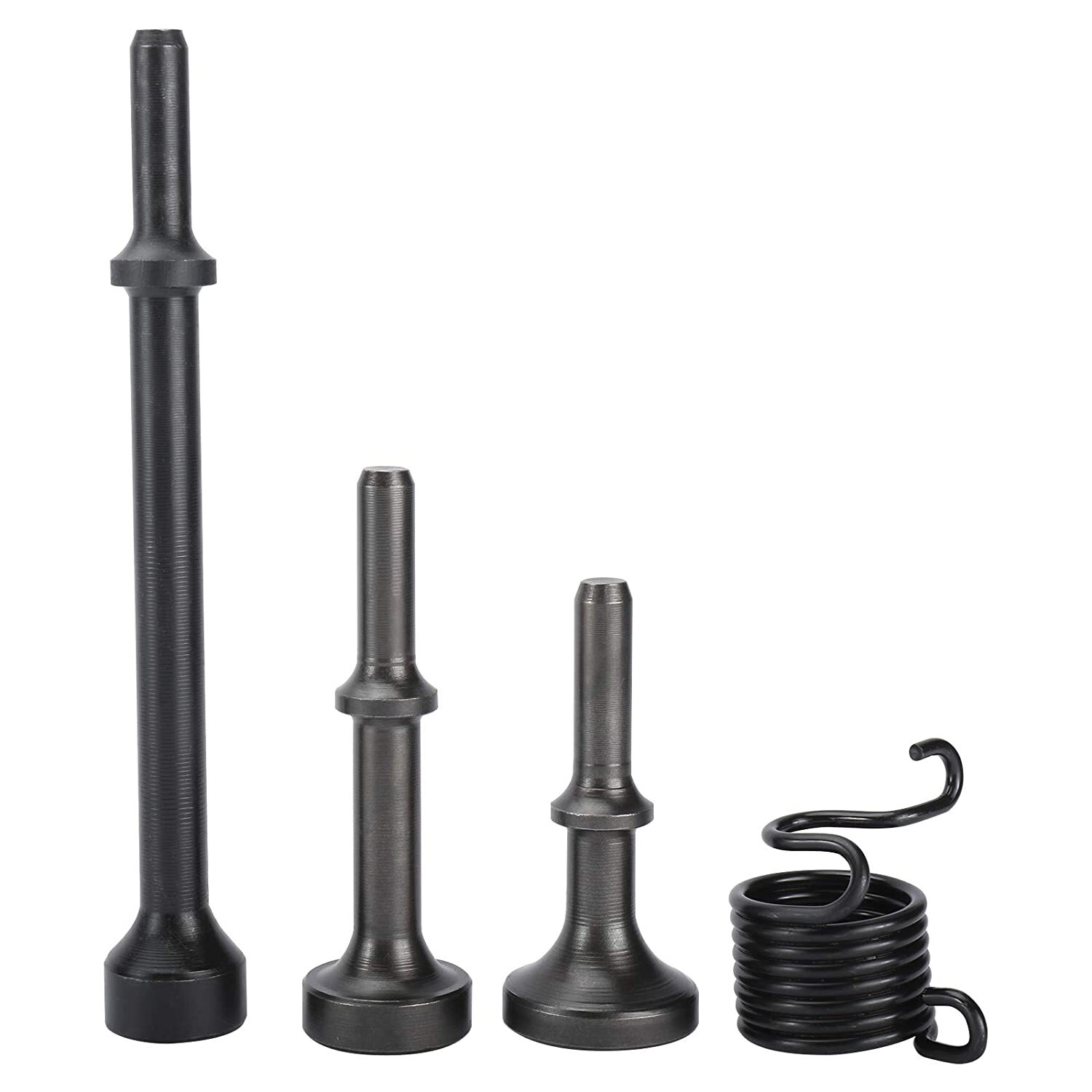 4PCS Smoothing Pneumatic Chisel Air Hammer Bits Tool Set 10mm Shrank with Spring