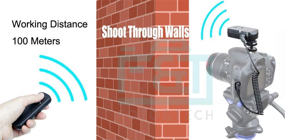 Shutter Release Wireless Remote 360 Angle 100M f/ Olympus E-M5 Mark II/E-M5/E-M1