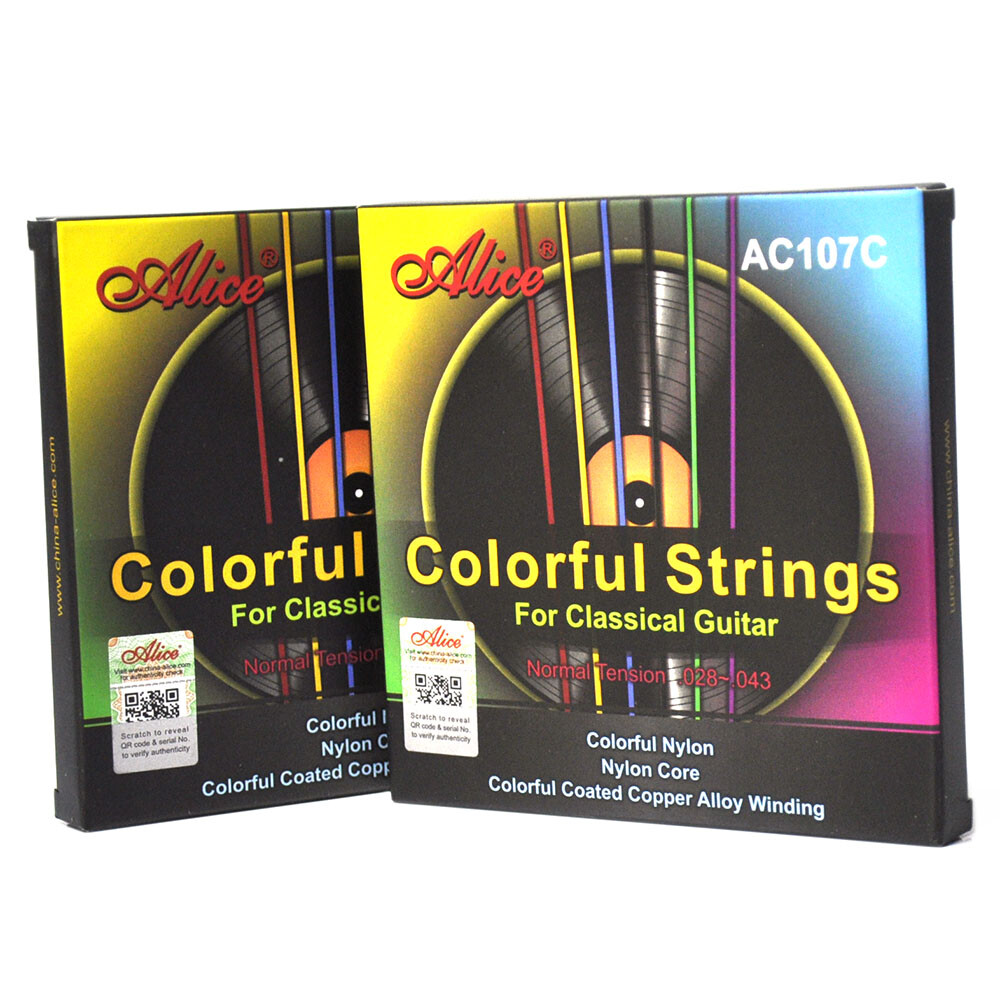 2 Sets AC107C Classical Guitar Nylon Strings Colorful 6-string Normal Tension