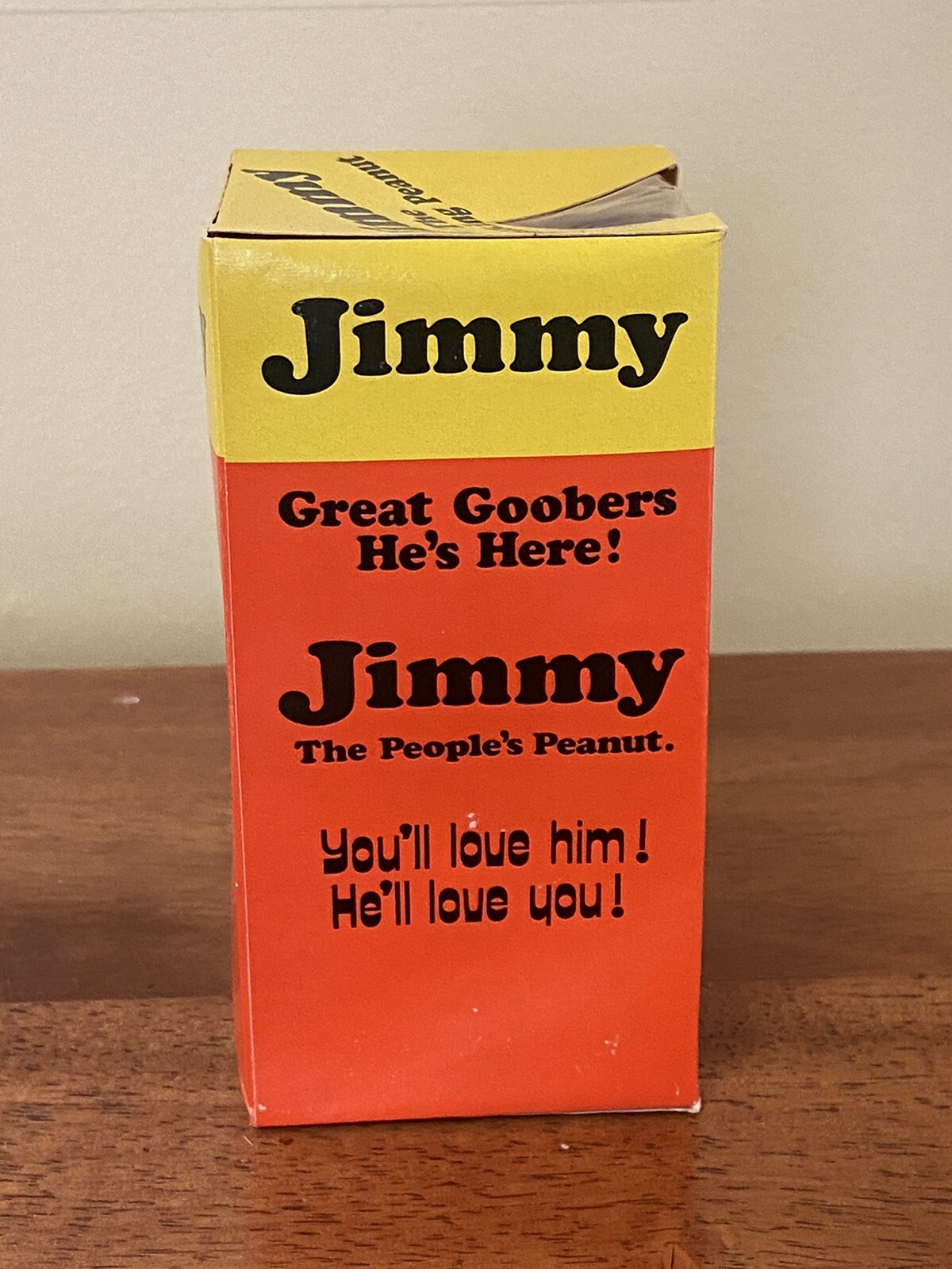 Jimmy Carter "Jimmy The Walking Peanut" Vintage Wind-Up Toy in its Original Box