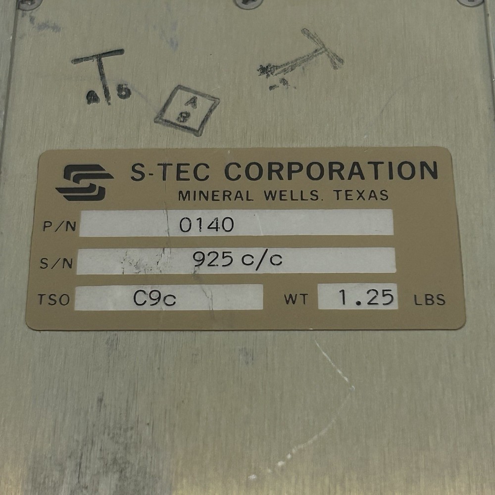 0140 S-Tec Auto Pilot Computer Assembly with Connector