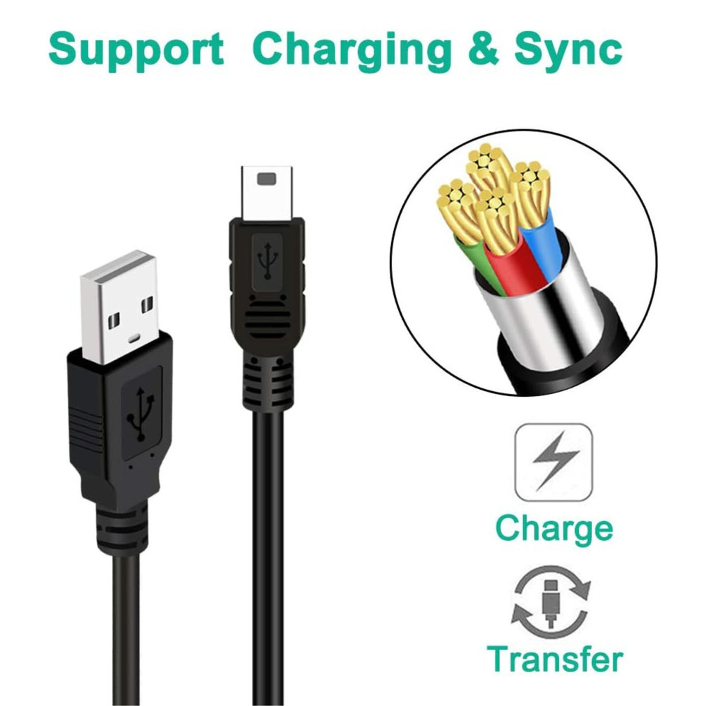 10 FT NEW Wireless Controller USB Charging Cord Cable for Sony PlayStation 3 PS3