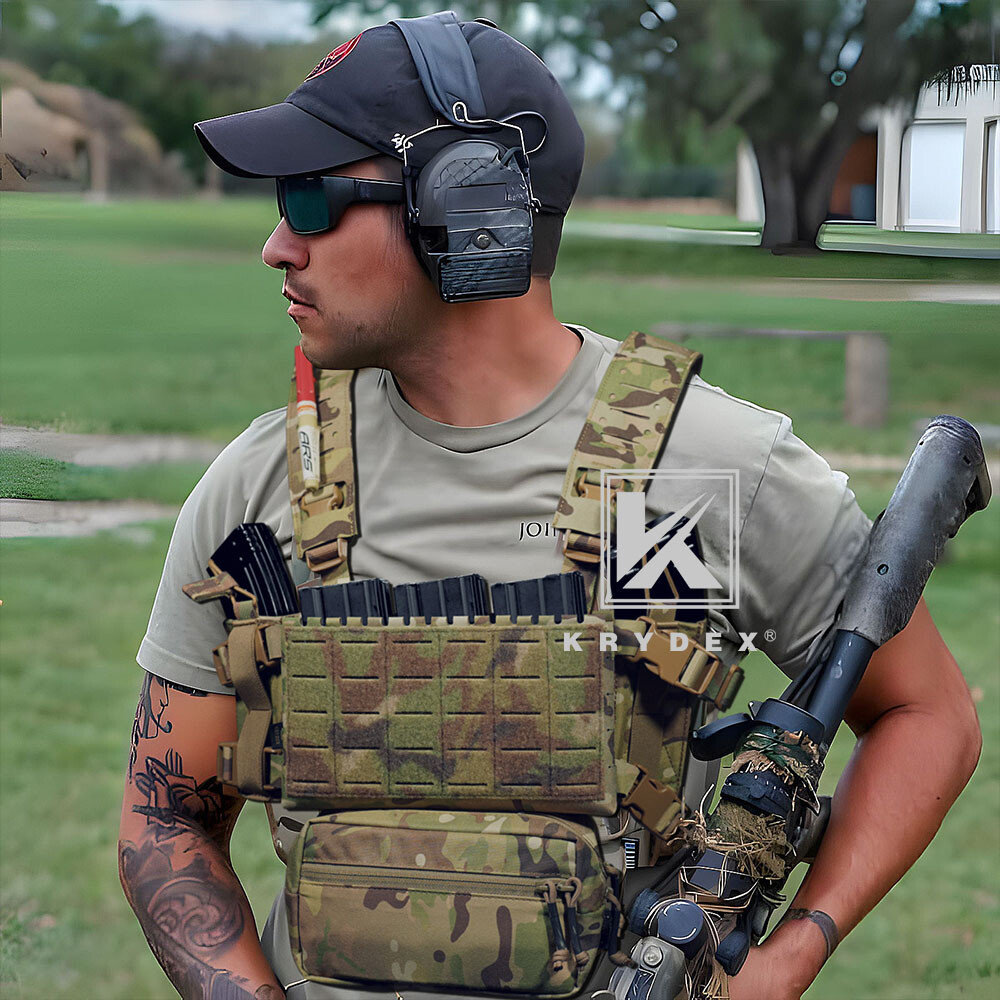 KRYDEX Micro Fight Fat Strap H Harness Shoulder & Back Strap Laser Cut MOLLE