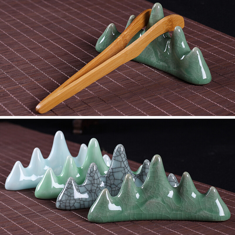 Ceramic Pen Rest Writing Brush Holder Calligraphy Brush Pen Drying StandDesktop.