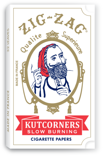 😎ZIG ZAG KUTCORNERS💛ROLLING CIGARETTE PAPER SLOW BURNING💙24 BOOKLETS🧡