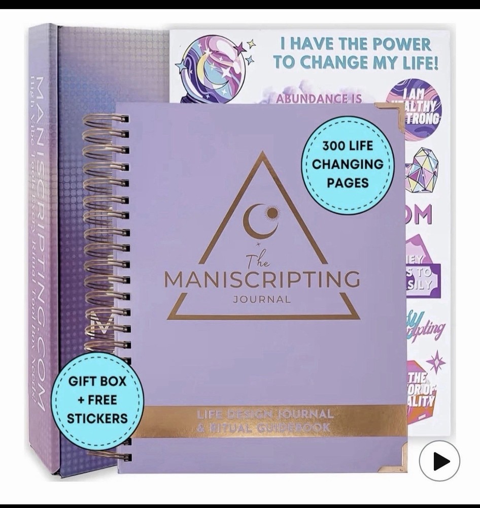 Maniscripting Journal Life Design Journal & Ritual Guidebook Celestite