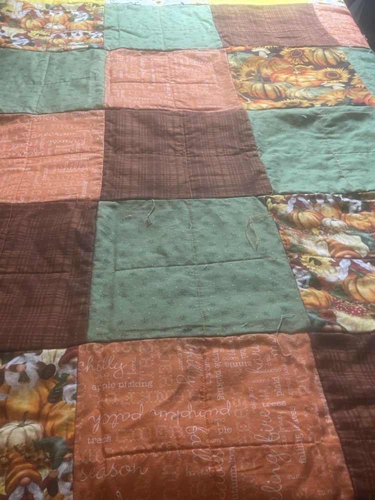 Gnome Fall Rag Quilt