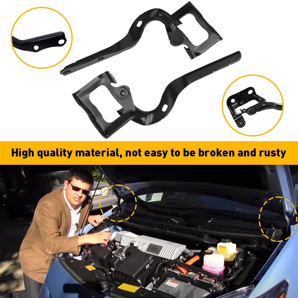 HINGE RIGHT & LEFT PAIR SET FITS FOR TY PRIUS 2012 2013 2014 2015 HOOD