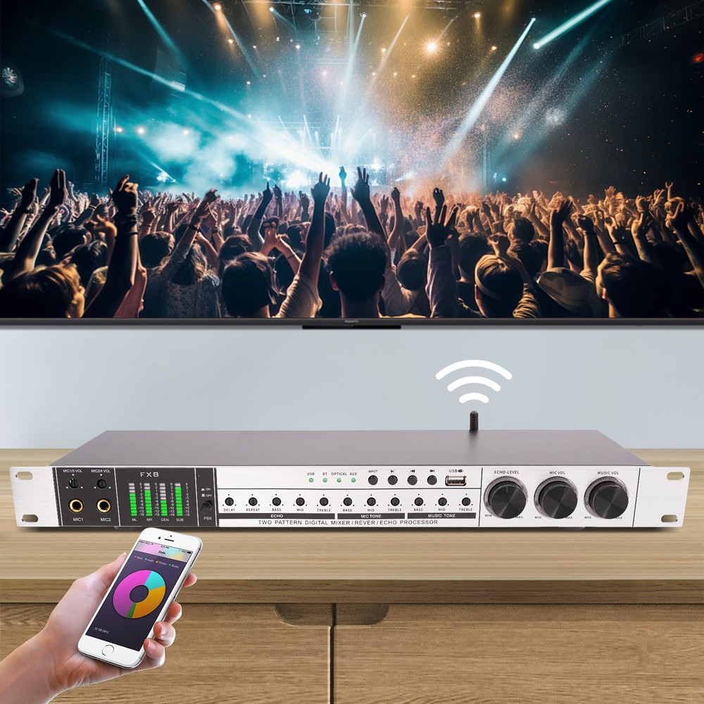 Audio Processor Mixer, Audio Processor Professional Anti-howling Audio Processor