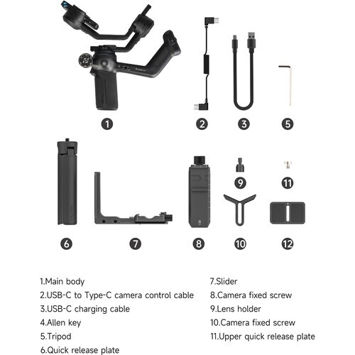 Feiyu SCORP-C2 - AI Tracking Gimbal Stabilizer for Mirrorless DSLR Camera