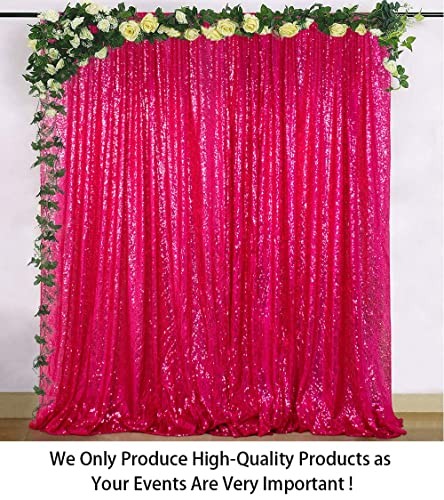 Sequin Backdrop - (48inx72in) for 4FTx6FT Fuchsia