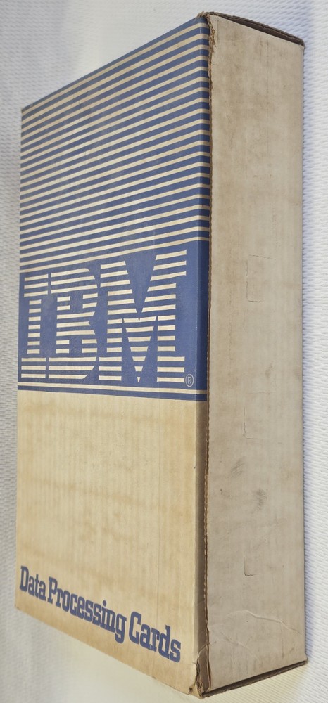 Rare Vintage 1960s IBM Data Processing QC Punch Card Computer Ephemera Box Only