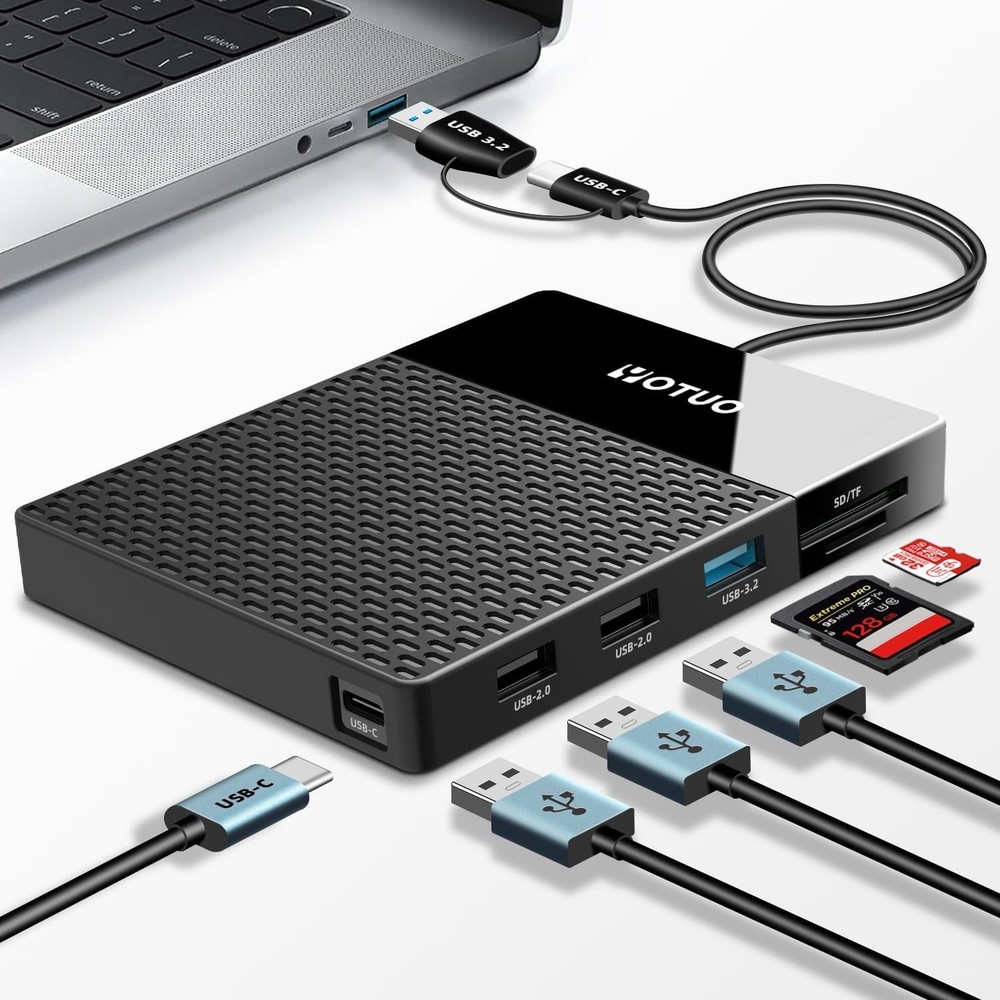 All-in-One 1TB External Hard Drive & Hub - Streamlined Data Access Anywhere