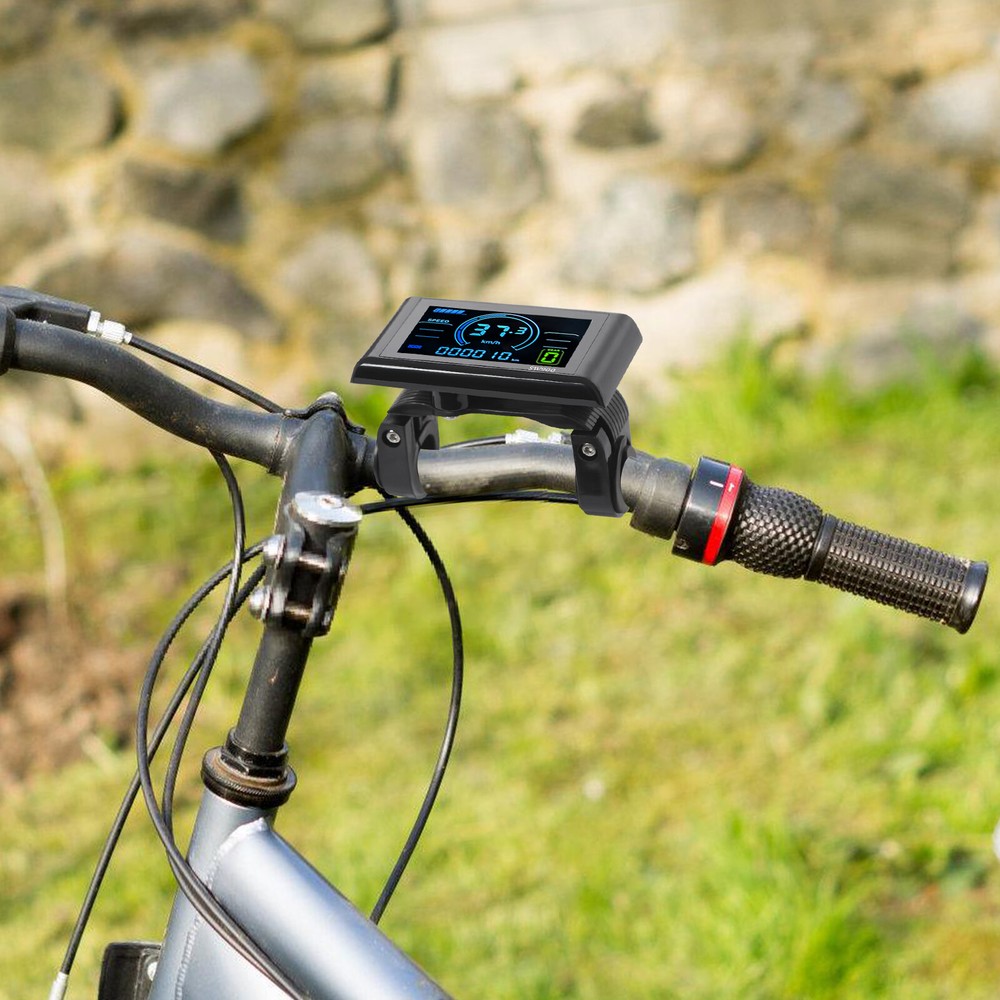 Electric Bicycle Display Screen E-Bike Multicolor LCD Display Screen Rectangle