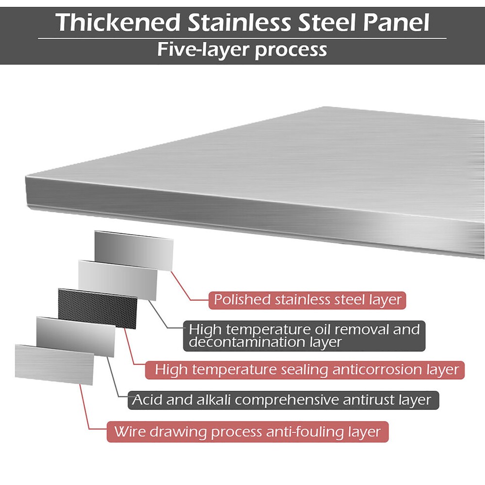 24 x 60 Inches Stainless Steel Work Table Kitchen Prep & Work Table Silver