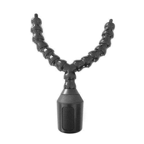Flexible Cup-Holder Mic Mount Duo Rig