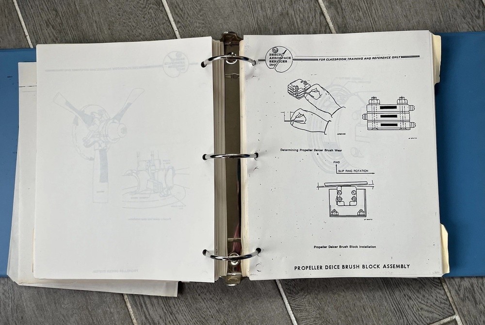 Beachcraft U-8 Aircraft Training Manual for Classroom Training Reference Only Og