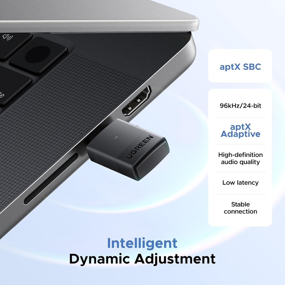 USB-C Bluetooth Adapter with aptX Support - Ideal for PS5 & Gaming Consoles