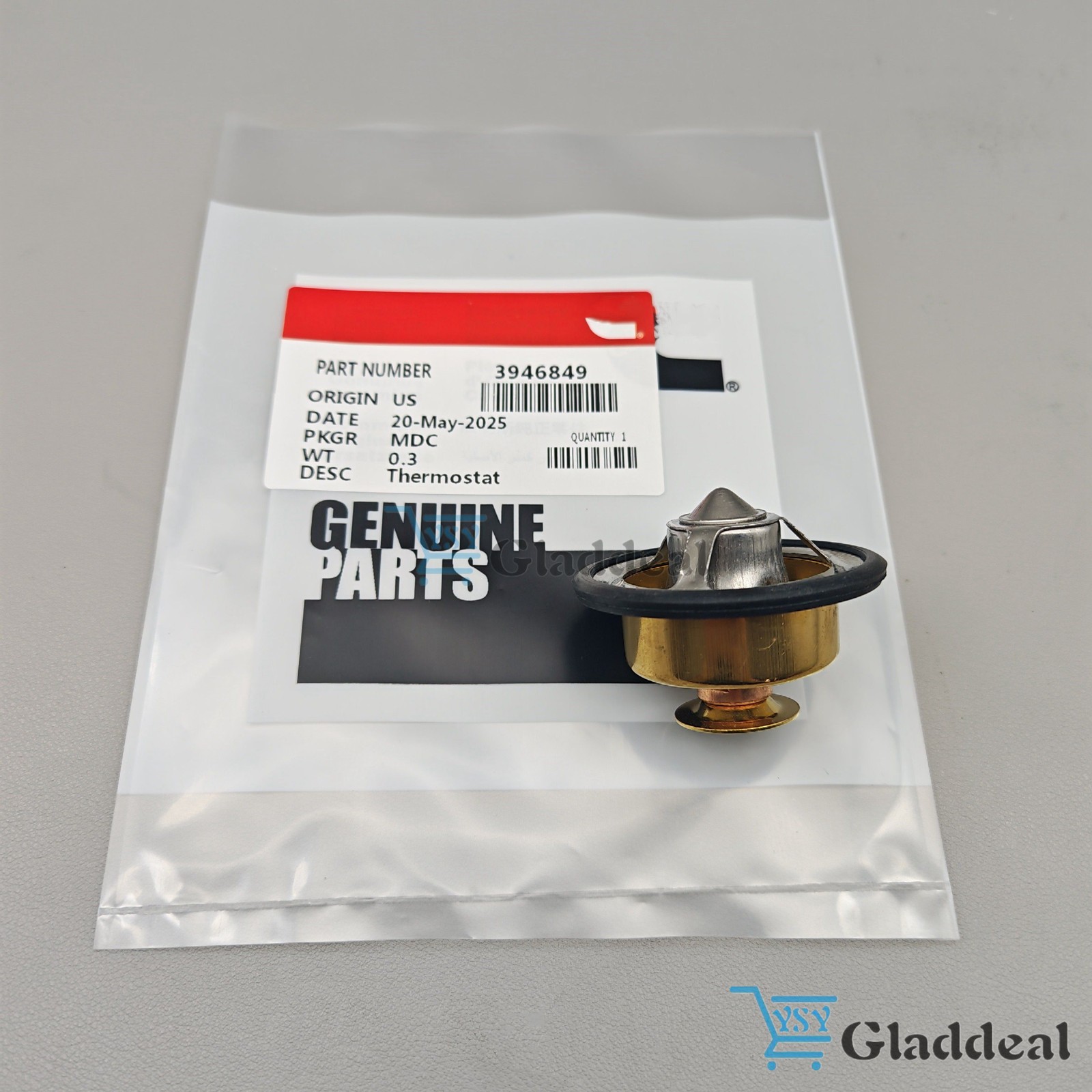 New Engine Coolant Thermostat Fits Cummins 3946849