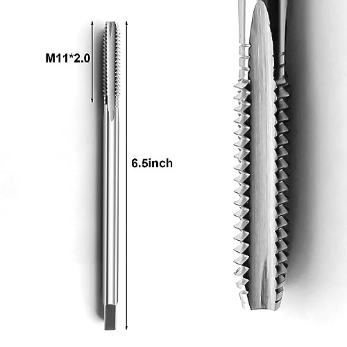 M11 x 2.0 High Precision High Speed Steel Thread Tap Extra Long Thread Tapping