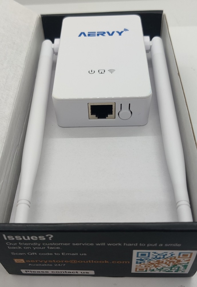 AERVY CF-WR302S 300Mbps WiFi Range Extender-white--- open box