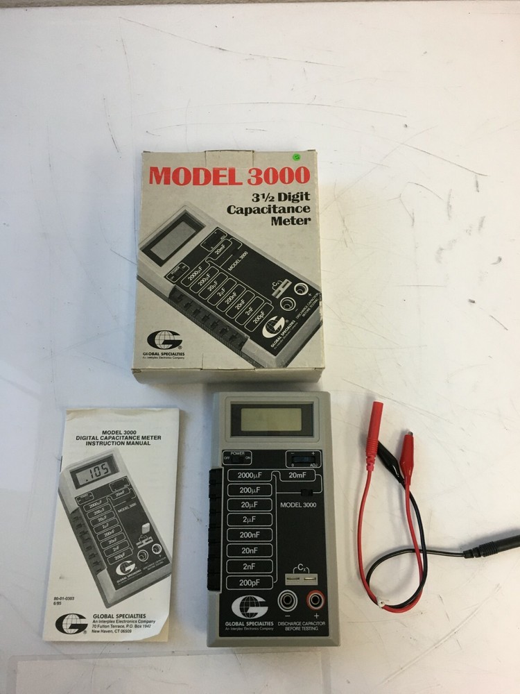 GLOBAL SECIALTIES 3000 CAPACITANCE METER