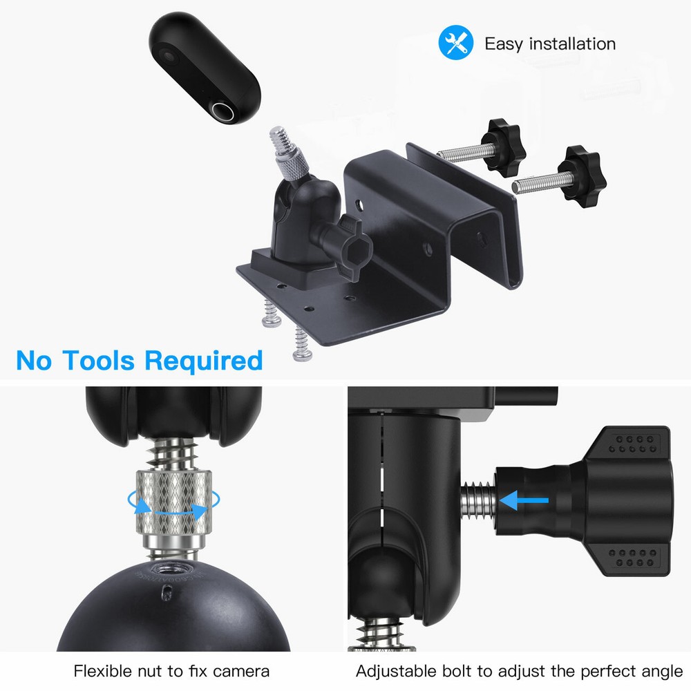 HOLACA Gutter Mount Bracket for CANARY: Flex Indoor Outdoor HD Security Camera