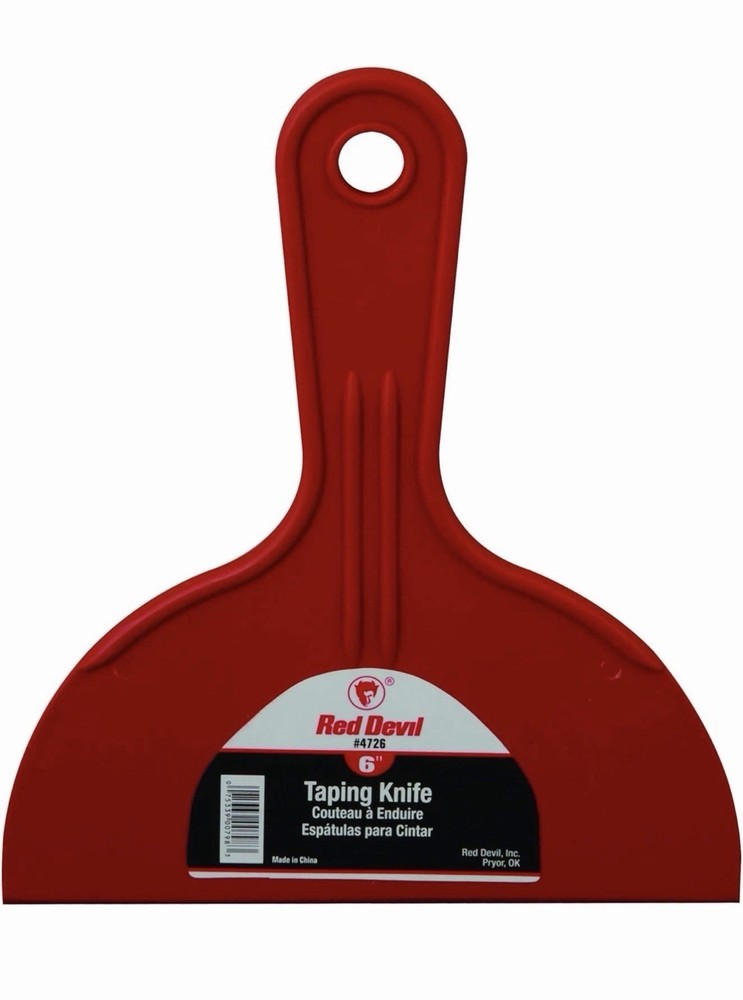 Red Devil 4718 3-Piece Plastic Putty Knife Set, Scraper Tool, Spackle & Paint-