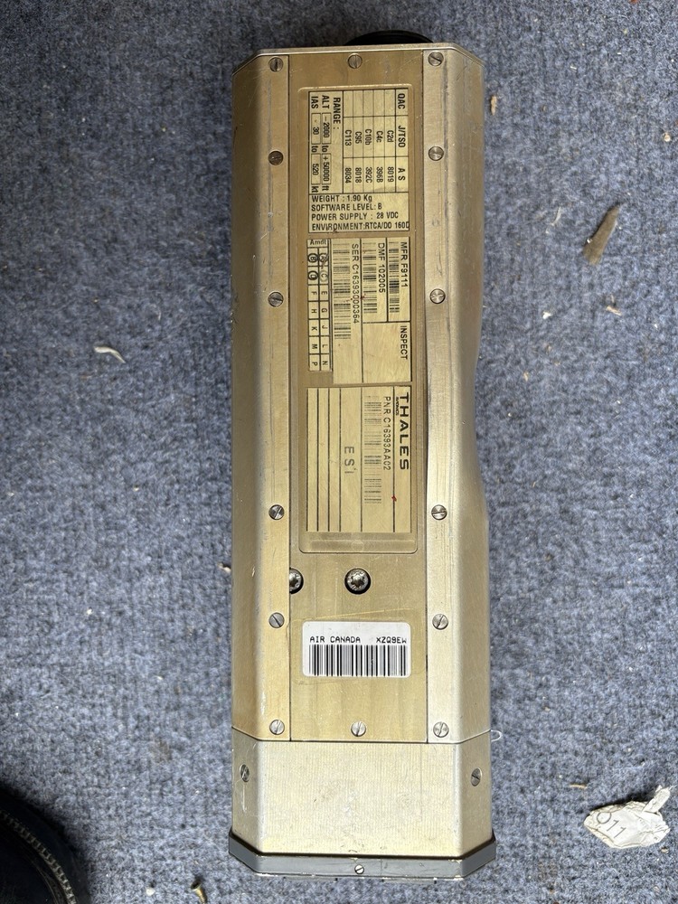 Thales ISIS Display C16393AA02 BER Condition