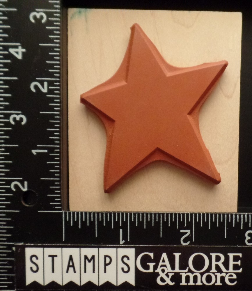 HERO ARTS RUBBER STAMPS H1147 BIG SOLID STAR SHADOW SHAPE #675