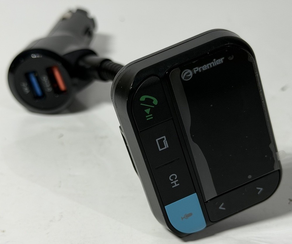Premier Intelligent Voice Command Bluetooth FM Transmitter Hands-Free + 3 Port