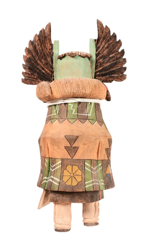 Hopi Kachina Crow Mother Doll Size 8.625" H x 4.5" W x 2.75" Deep Hand Carved