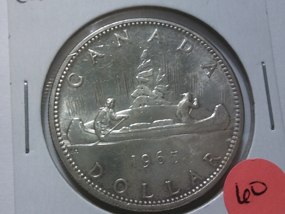 1965 Canadian Silver Dollar BU