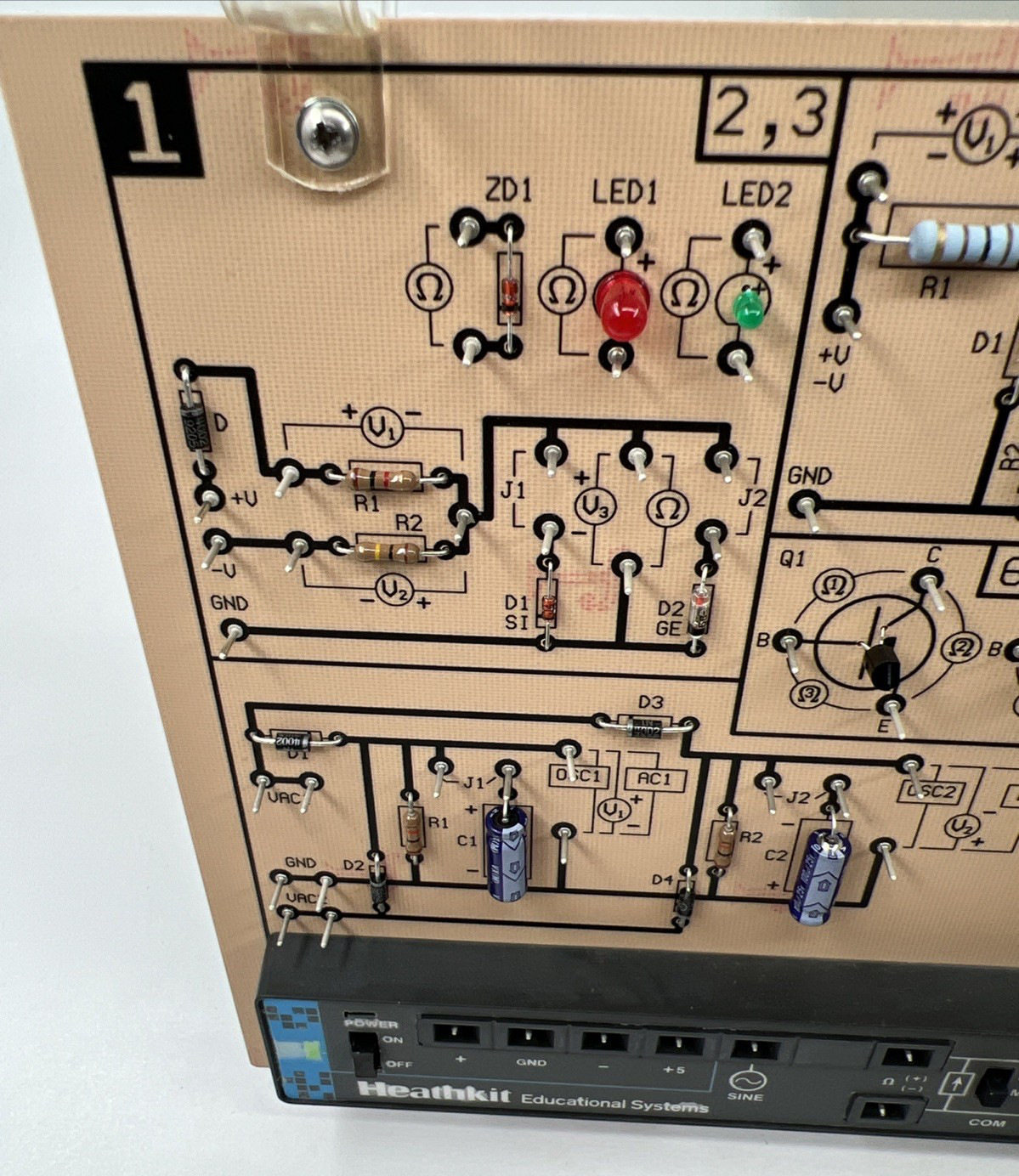 HeathKit ETB-6103 Semiconductors Course 3 Circuit boards w/Case