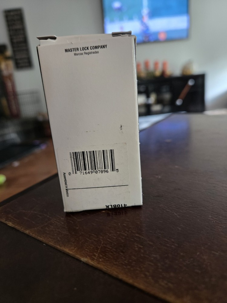 Master Lock 4108 Black New