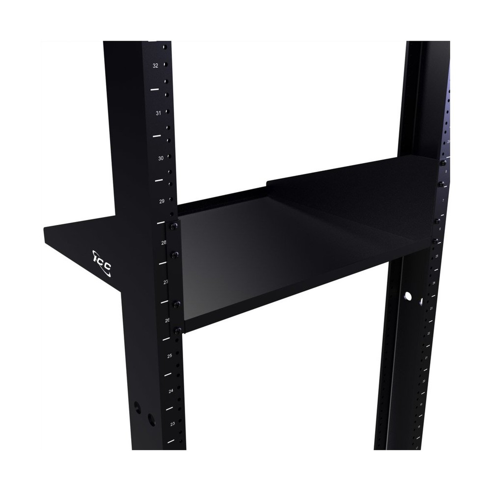 ICC 3U Server Rack Shelf, Heavy-Duty Steel Cantilever Trays with Solid Bottom...