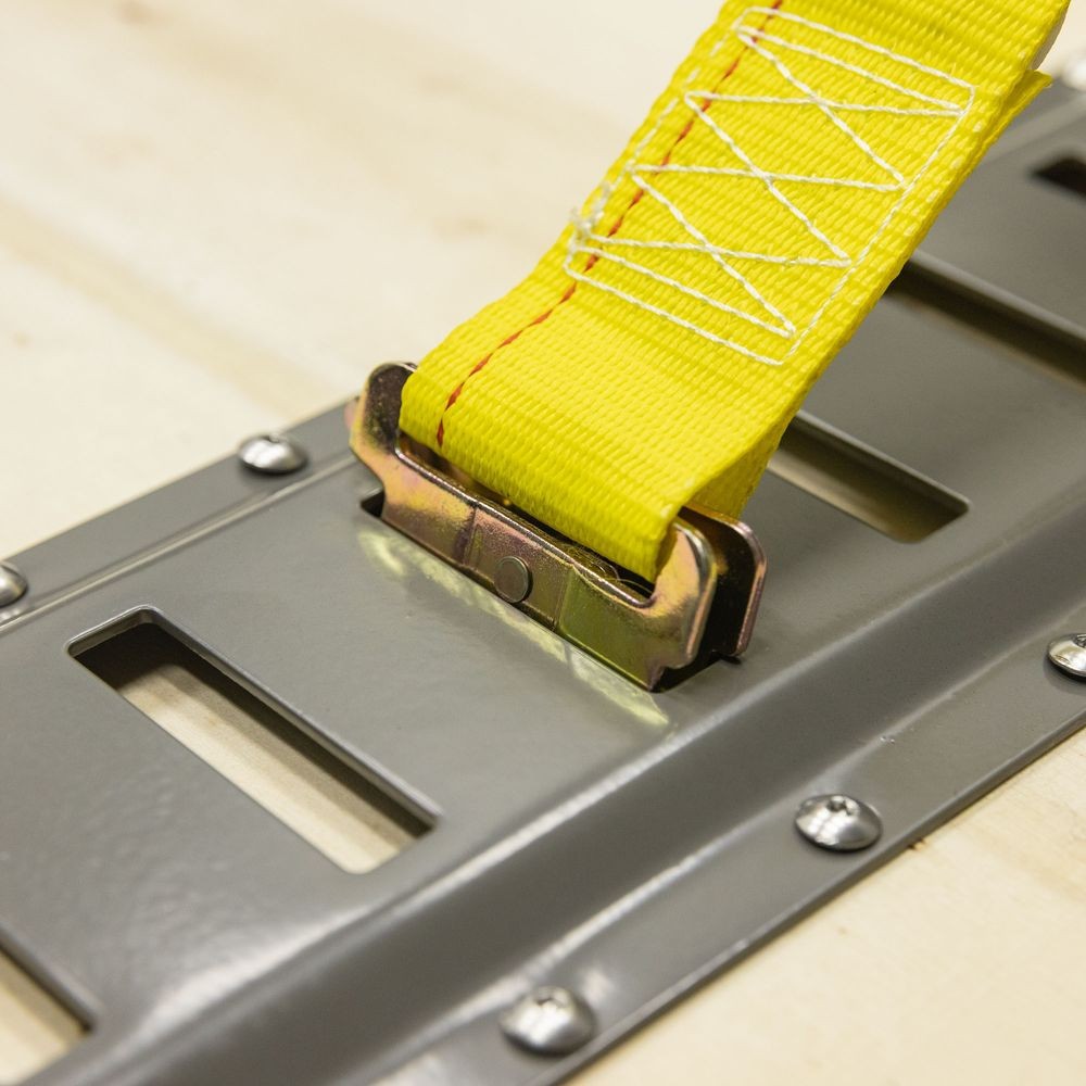 26" Horizontal Steel E/A-Track - Gray