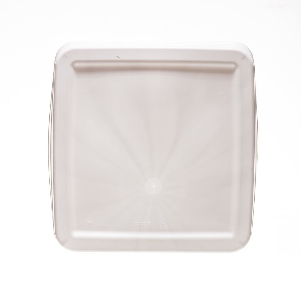 Flexible Plastic Closet Bin, White, 4 pack