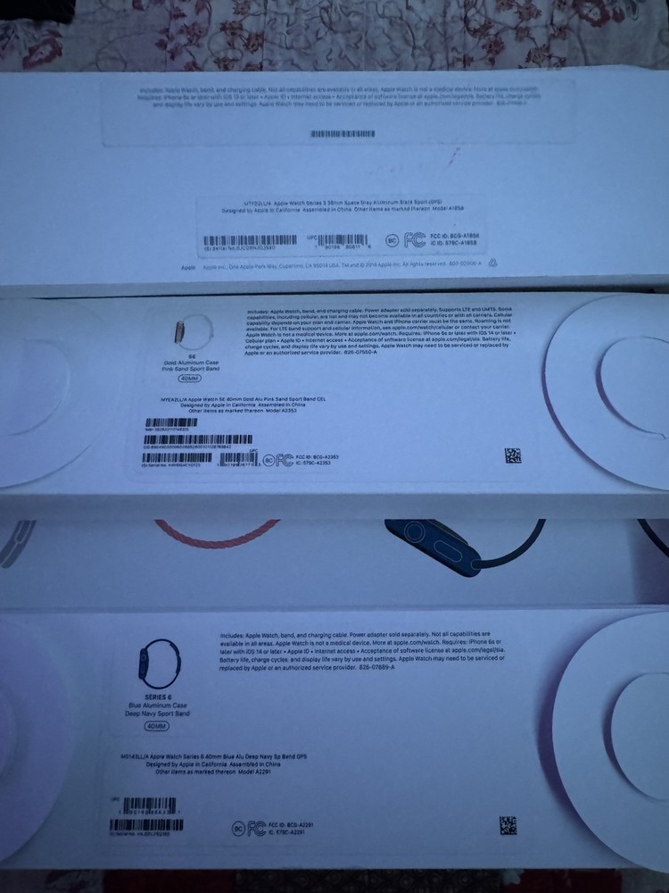 LOT APPLE WATCH BOXES ONLY