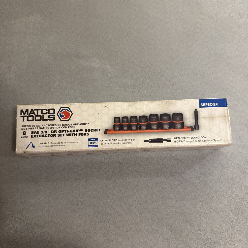 Matco Tools 8pc 3/8” Drive Socket Extractor Set - SBP80GX