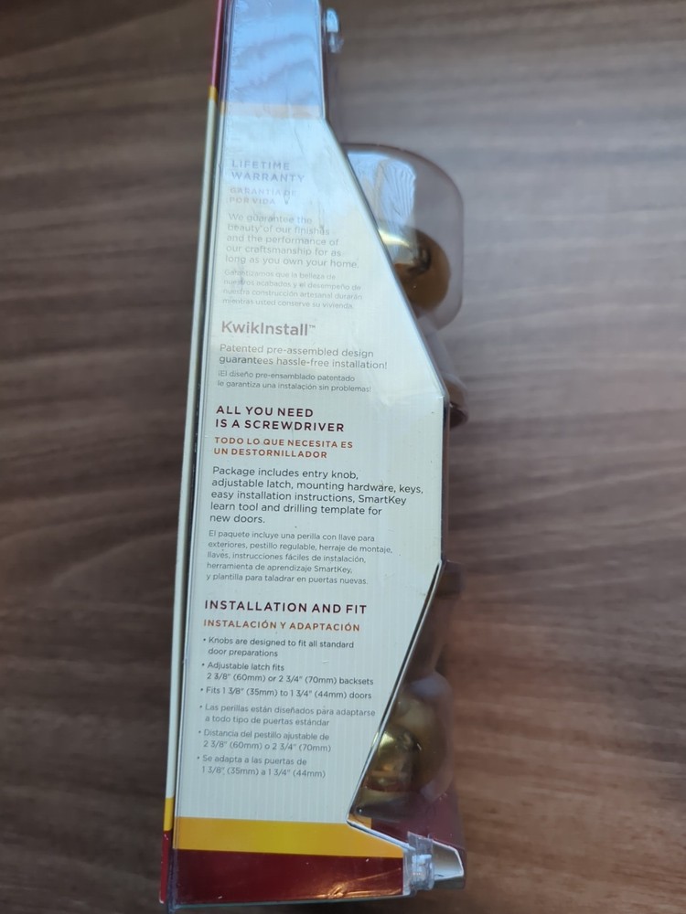 Kwikset Keyed Entry Knob Featuring Smartkey Security